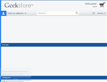Tablet Screenshot of geekstore.fr